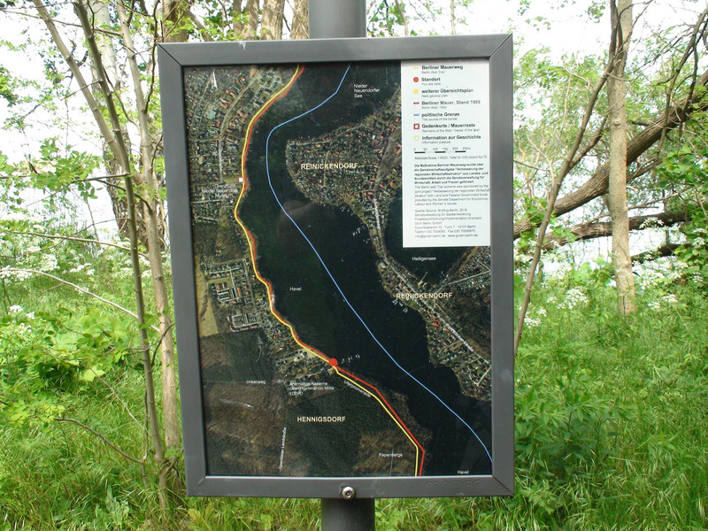 Orientierungstafel (Hennigsdorf/Heiligensee) der Senatsverwaltung für Stadtentwicklung